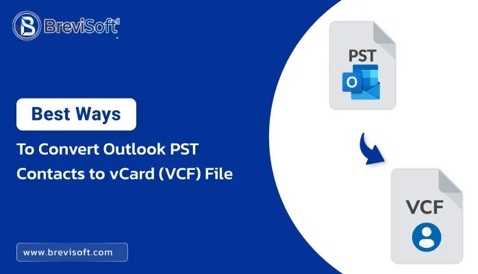 Convert Outlook PST Contacts to vCard