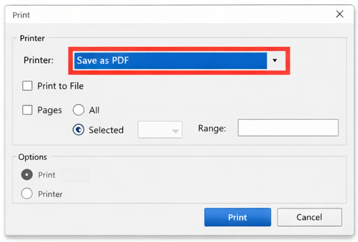 Save as PDF