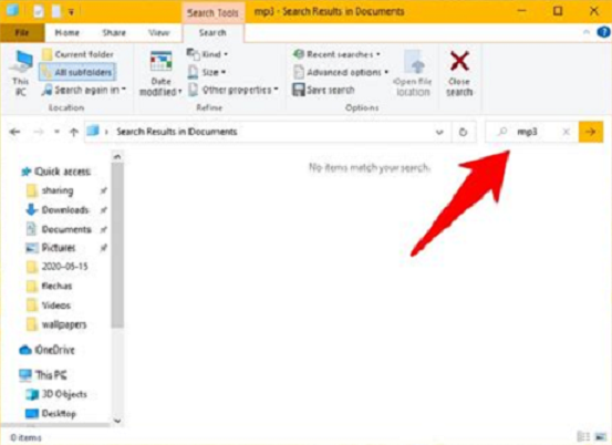 Type a file extension