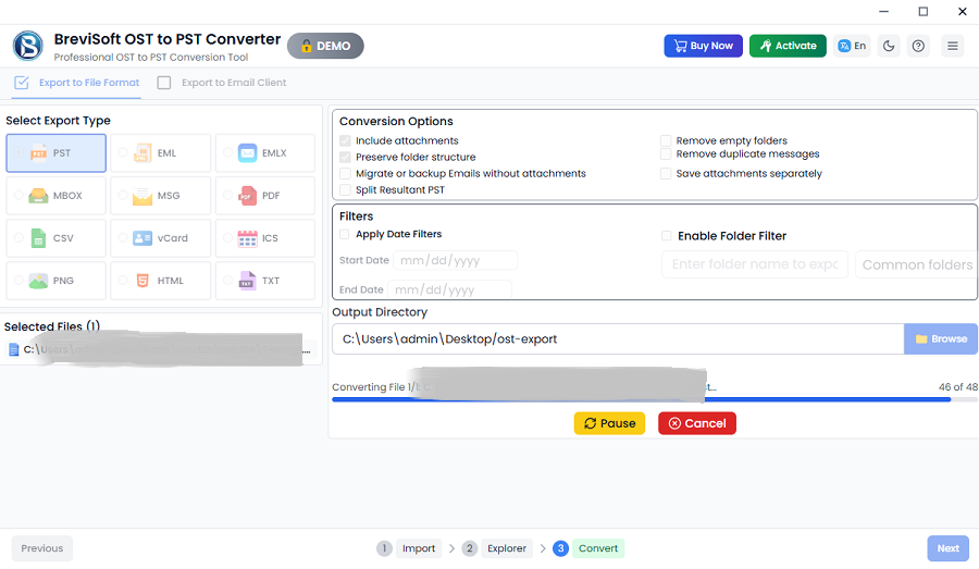 Convert OST to MBOX