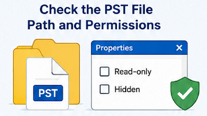 Check the PST File Path and Permissions
