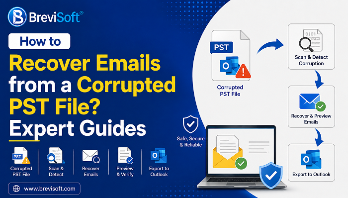 recover Outlook emails from a damaged PST file