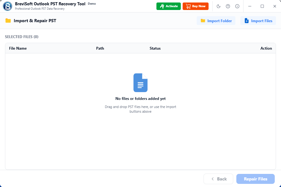 Run PST Repair Tool