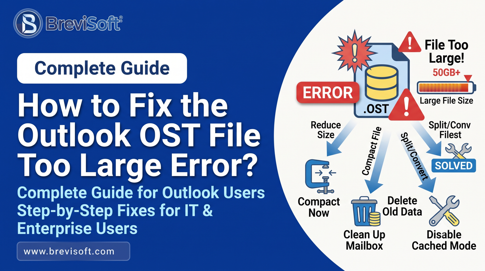 Outlook OST file too large error