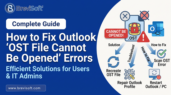 fix Outlook OST file cannot be opened errors