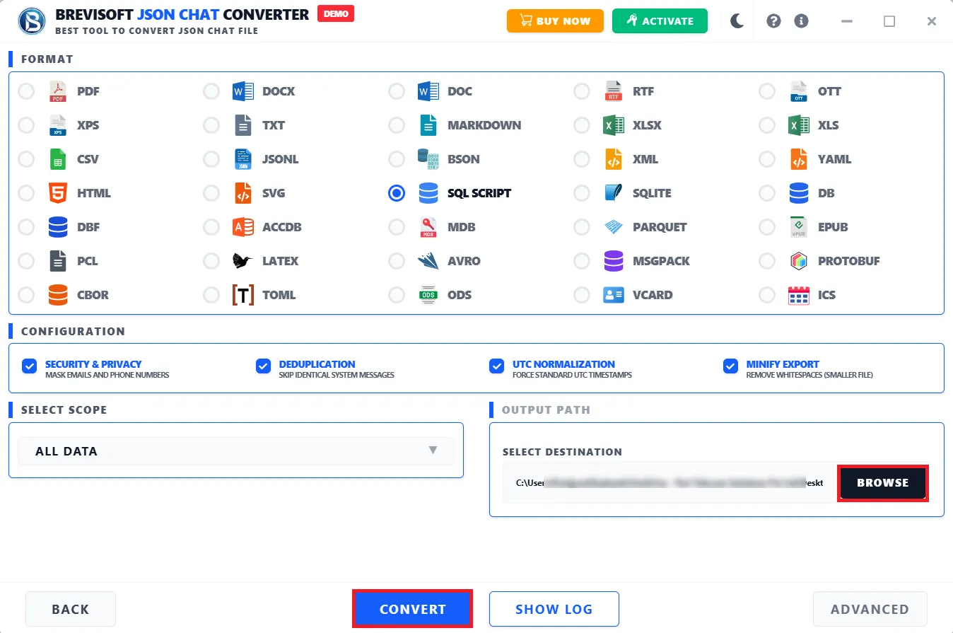 Click on any MBOX file to read email