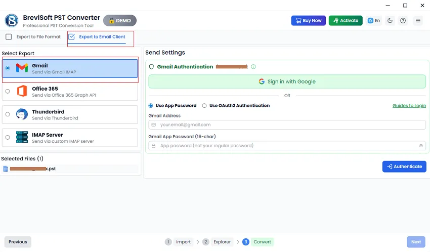 application provides multiple advance search options