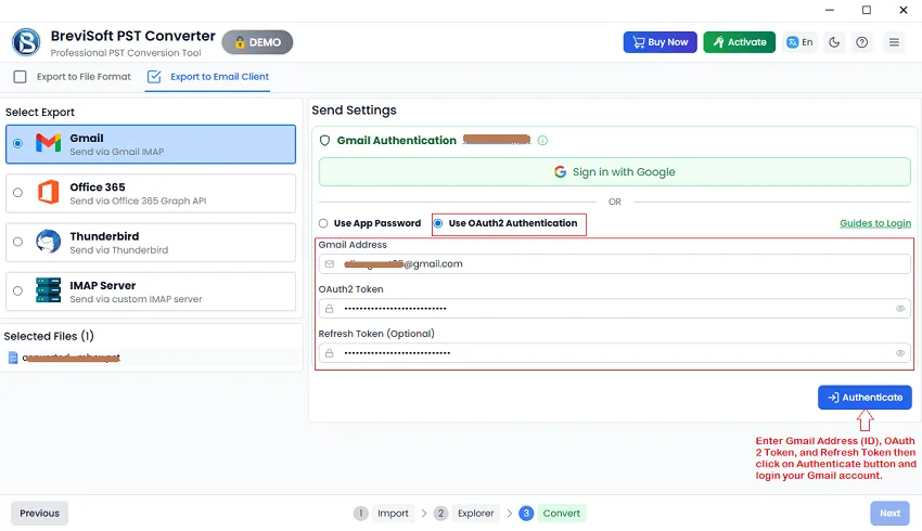 application provides multiple advance search options