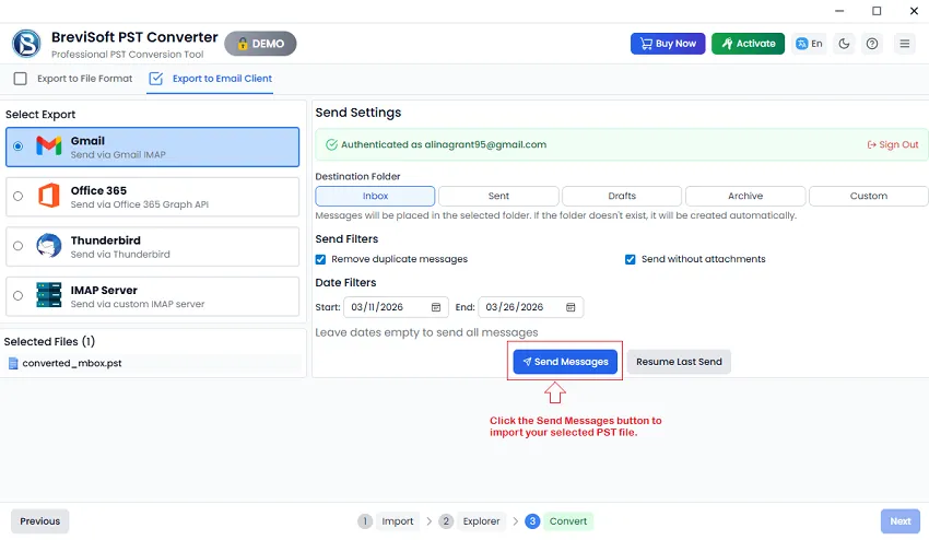 application has inbuilt filter options