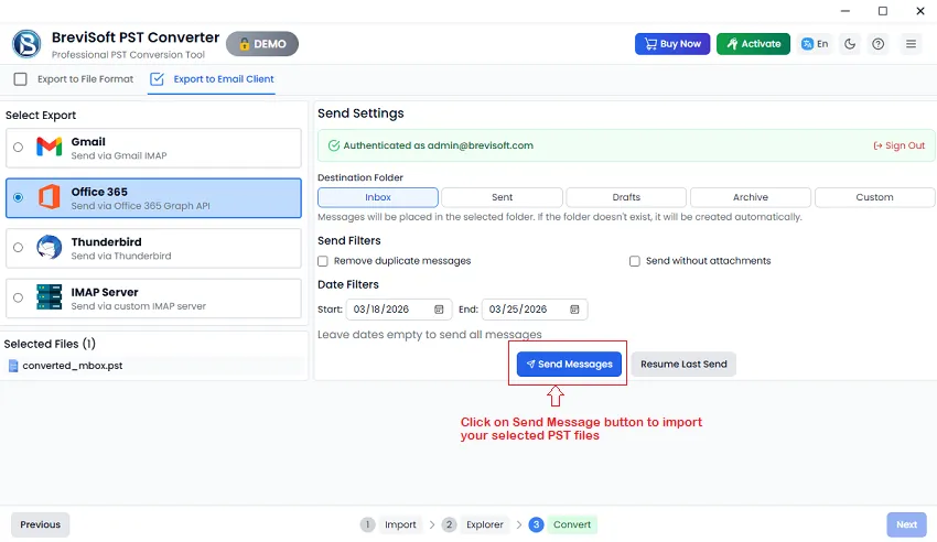 application has inbuilt filter options