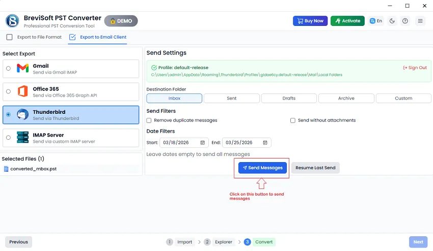 application has inbuilt filter options