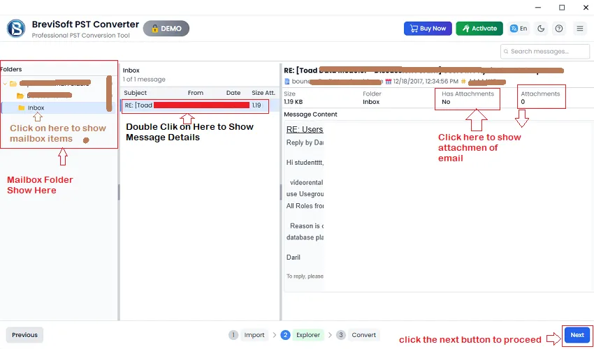 MBOX Converter allows to save attachments