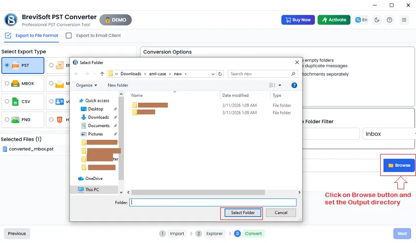 application has inbuilt filter options