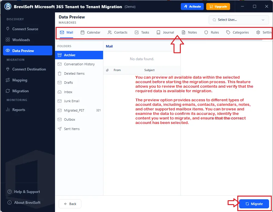 application provides multiple advance search options
